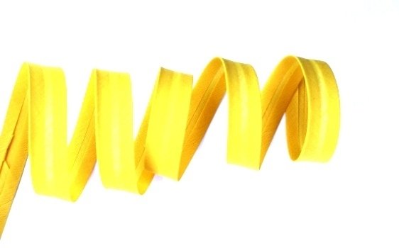 1m Schrägband Uni 18mm, gelb