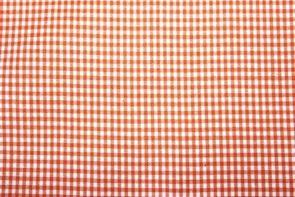 1m Baumwollstoff Vichy 2mm, orange / weiß