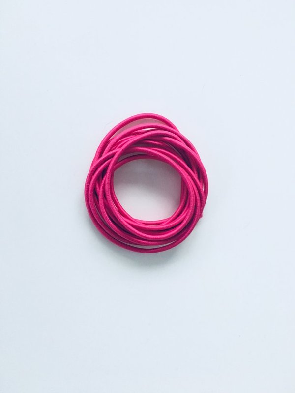 1m Gummilitze 3mm, pink