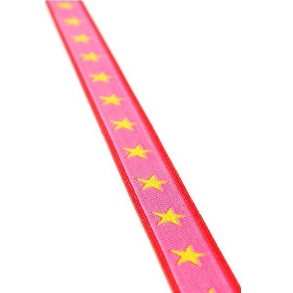 Sterneband, pink-gelb