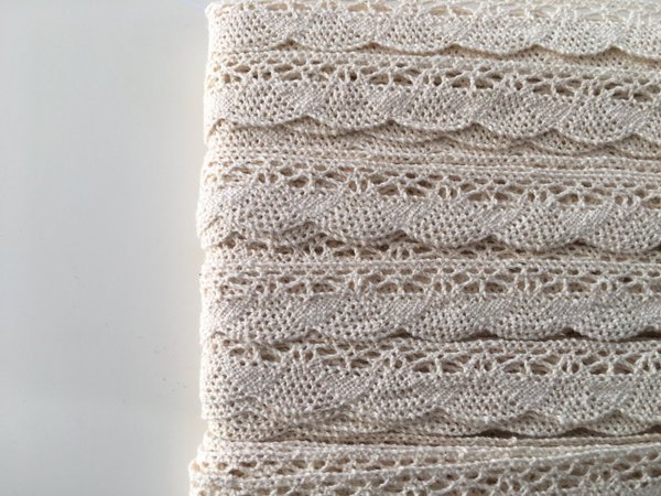 Baumwollspitze, beige 2 cm breit