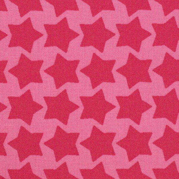 Farbenmix-Staaars Wachstuch, pink