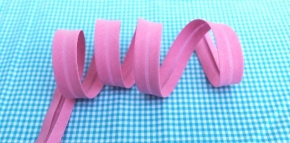 1m Schrägband Uni 18mm, rosa