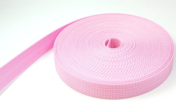 Gurtband 2,5 cm, rosa