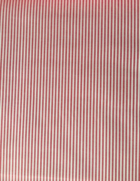 Baumwollstoff Streifen rot/ weiß