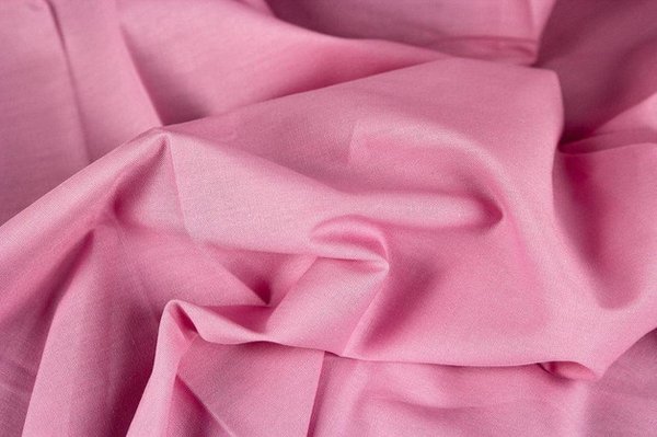 Baumwollstoff Uni rosa