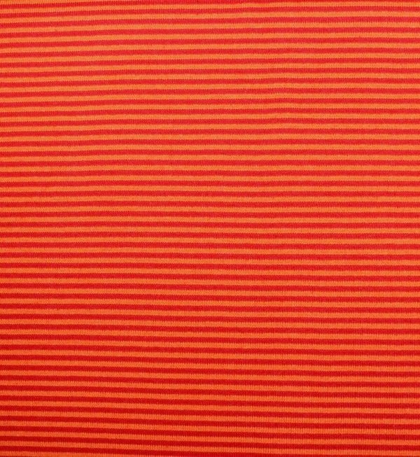 Ringelbündchen orange / rot