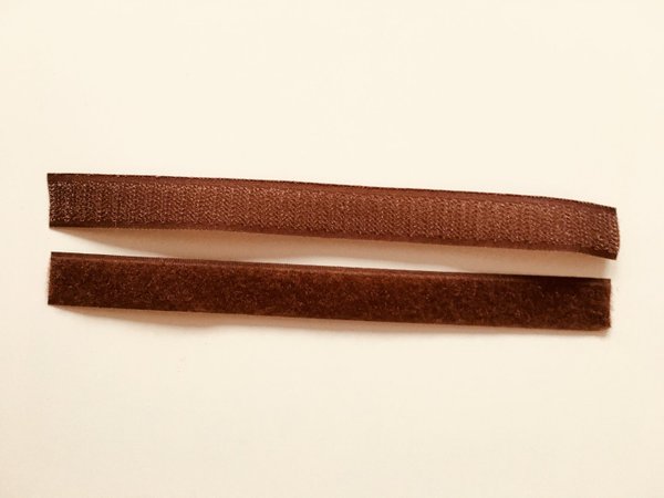 20 mm breites Klettband, braun