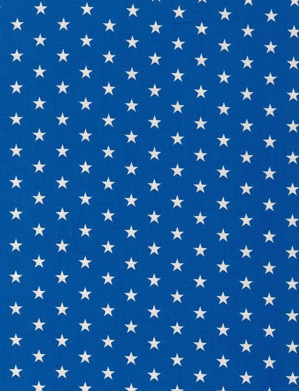 1m Jersey kleine Sterne, royalblau