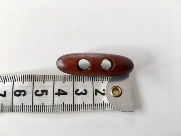 Knebelknopf dunkelbraun, 4cm
