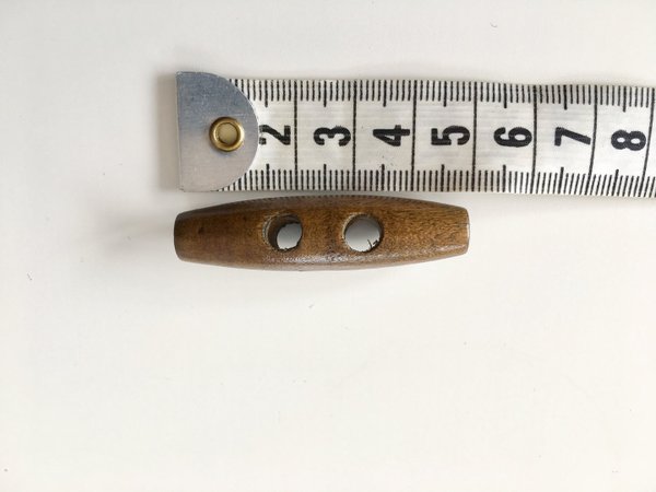 Knebelknopf dunkelbraun, 5 cm