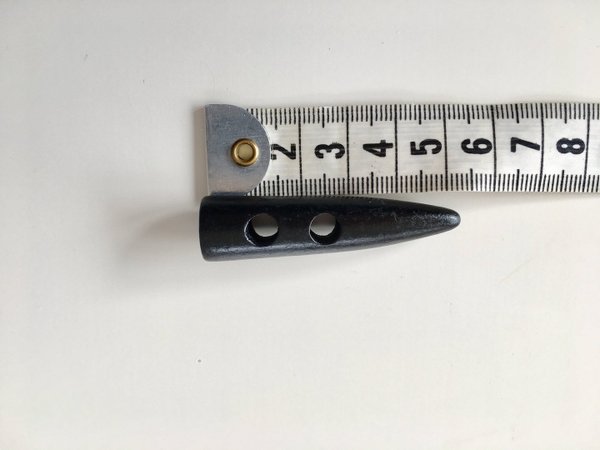 Knebelknopf schwarz, 5,5 cm