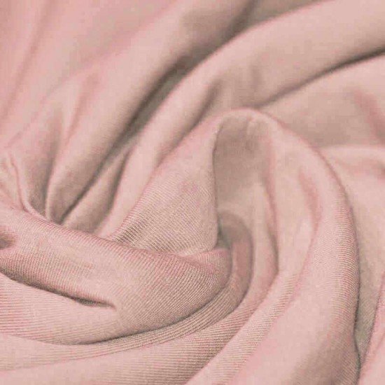Baumwolljersey Uni, nude rosa