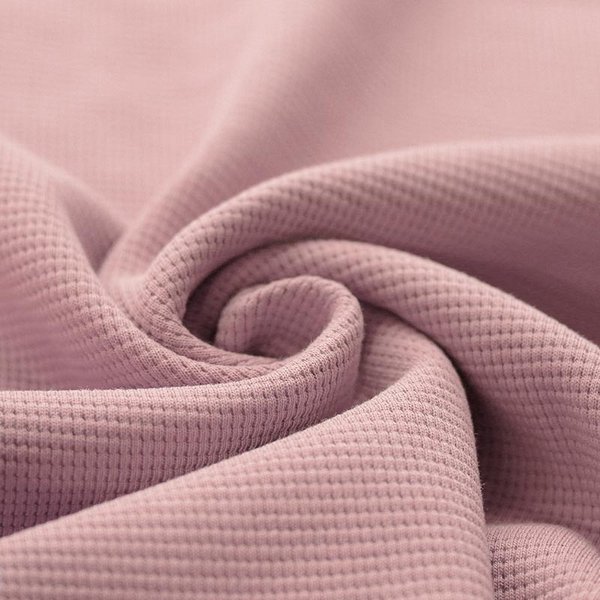 Waffelstrick Jersey, nude rosa