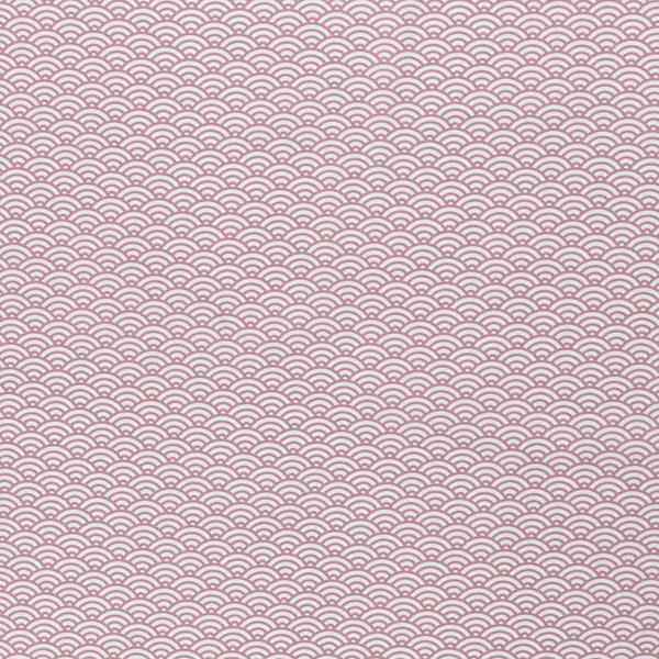 Baumwollstoff Muscheldesign, rosa